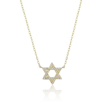 שרשרת מגן דוד מוזהב